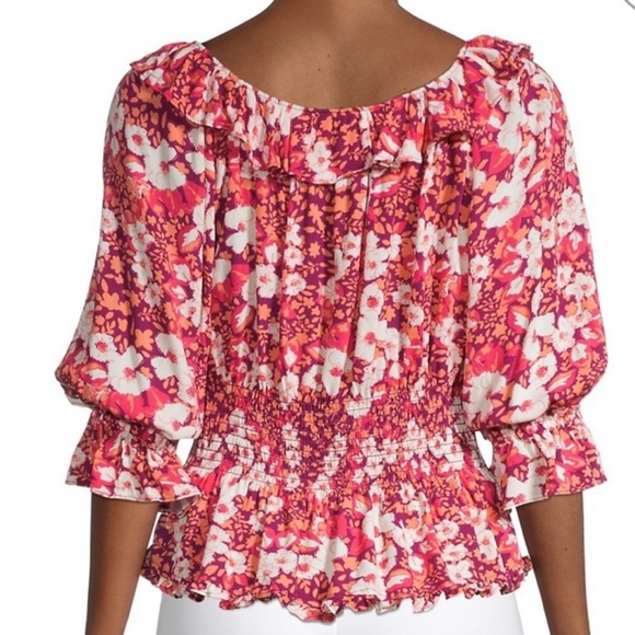 SOLD - Free People Floral Blouse - Picture 3 of 6